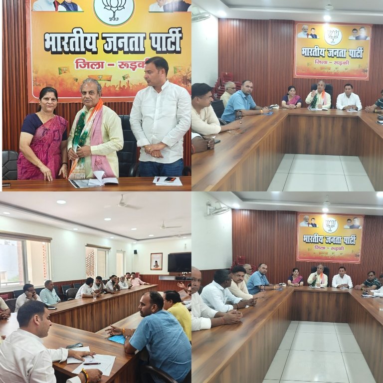 *राज्यमंत्री विनय रोहिल्ला ने सुनी भाजपा पदाधिकारियों की जनसमस्याएं, अधिकारियों को दिए समाधान के निर्देश*